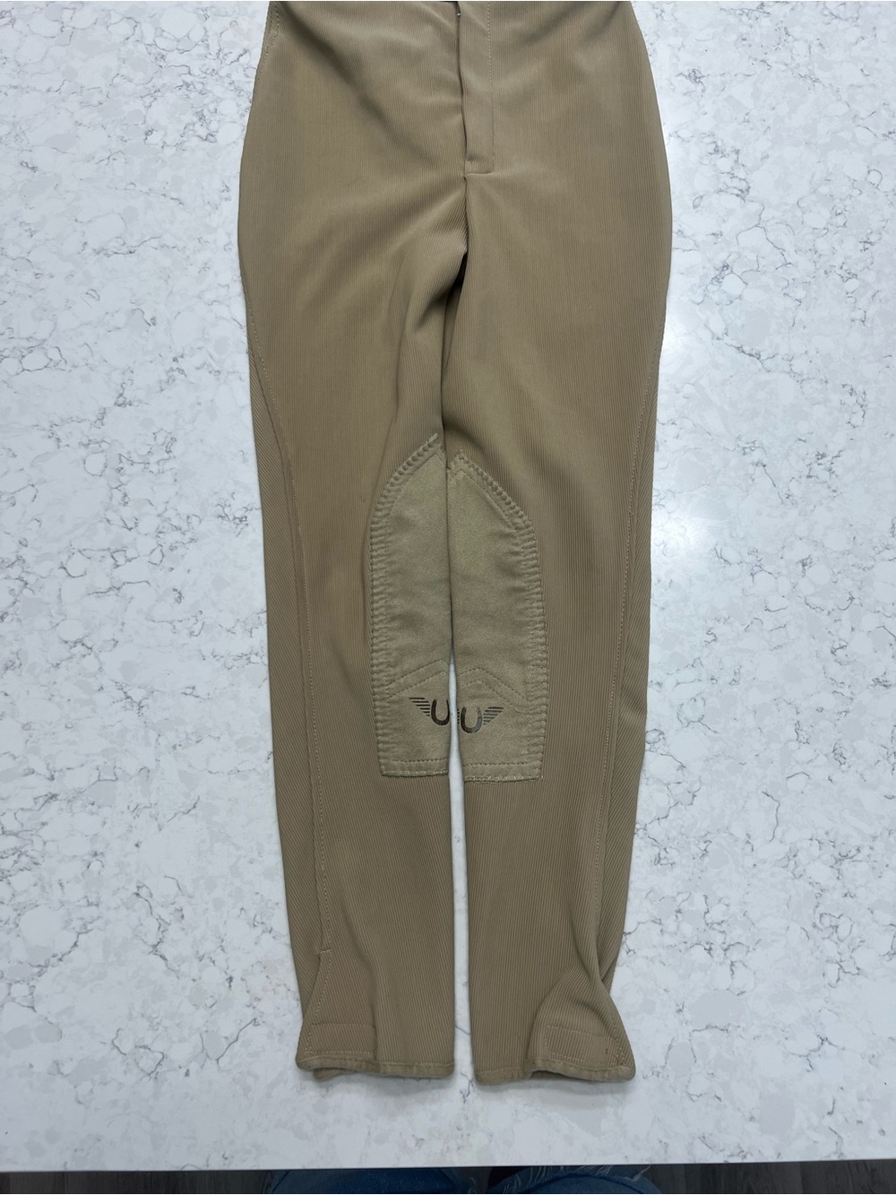 Dover Child’s front zip Riding Breeches in Tan Size 14